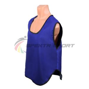 Купить Манишка футбольная односторонняя Spektr Sport синяя, р.36-40 в Озёрах 