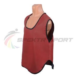 Купить Манишка футбольная односторонняя Spektr Sport красная, р.36-40 в Озёрах 
