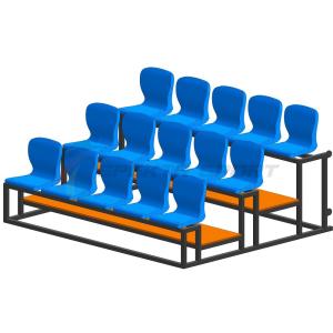 Купить Трибуна мобильная 3 ряда сиденья пластиковые на 15 мест в Озёрах 